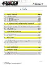 Preview for 3 page of NARDI COMPRESSORI PACIFIC D23 User And Maintenance Manual