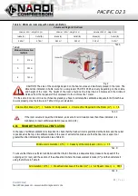 Preview for 13 page of NARDI COMPRESSORI PACIFIC D23 User And Maintenance Manual