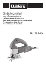 Preview for 1 page of Narex EPL 75 B-E3 Original Operating Manual