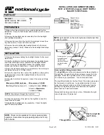 National Cycle N941 Installation And Owner'S Manual preview