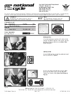 National Cycle VStream N20124 Installation Instructions preview