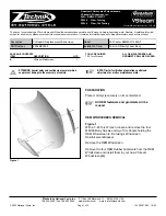 Preview for 1 page of National Cycle ZTechnik VStream Z2348 Quick Start Manual