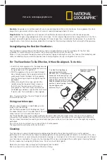 Preview for 5 page of National Geographic NG114mm Instruction Manual