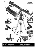 Preview for 3 page of National Geographic Telescope With Equatorial Mount Operating Instructions Manual