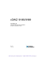 Preview for 2 page of National Instruments CompactDAQ cDAQ-9185 User Manual