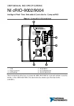 National Instruments NI cRIO-9002 User Manual And Specifications preview