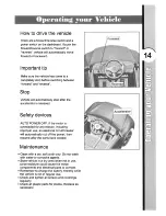 Preview for 14 page of National Products 0770 6V E-Class Mercedes-Benz Owner'S Manual