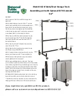 Preview for 2 page of National Public Seating 42-8 Table/Chair Storage Truck Assembly Instructions