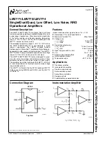 Preview for 1 page of National Semiconductor LMV771 General Description Manual