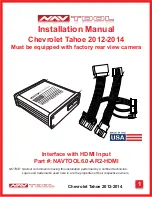 NAV TOOL NAVTOOL6.0-AR2-HDMI Installation Manual preview