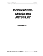 Preview for 7 page of Navicontrol AP3003 gold Instruction Manual For Installation And Use