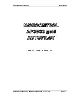 Preview for 17 page of Navicontrol AP3003 gold Instruction Manual For Installation And Use