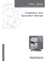 Navman FISH 4200 Installation And Operation Manual preview