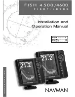 Navman FISH 4500/4600 Installation And Operation Manual preview