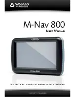 Preview for 1 page of Navman M-Nav 800 User Manual