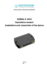NAVTELECOM SIGNAL S-2651 Operation Manual preview