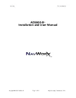 NavWorx ADS600-B Installation And User Manual preview