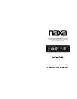 Naxa NCA-649 Operation Manual preview