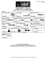 Preview for 2 page of NBF Signature Series TT7130 Instructions Manual