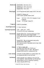 Preview for 5 page of NCI 6720 User Manual