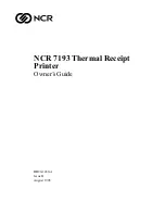 Preview for 1 page of NCR 7193 Owner'S Manual