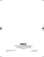 Preview for 136 page of NEC 28i Manual