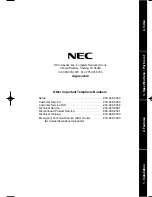 Preview for 133 page of NEC 900i Installation And User Manual