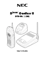 Preview for 2 page of NEC Dterm Cordless II DTR-4R BK User Manual