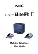 Preview for 3 page of NEC Electra Ellte IPK II User Manual