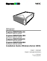 NEC Express 5800/R320c-E4 Installation Manual preview