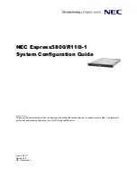 NEC Express5800/R110i-1 System Configuration Manual preview