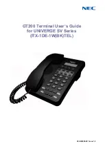 Preview for 1 page of NEC GT200 User Manual