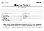 NEC Lavie PC-HA97GRAW User Manual preview