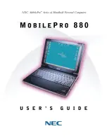 NEC MobilePro 880 User Manual preview