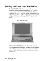 Preview for 12 page of NEC MobilePro 880 User Manual