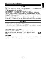 Preview for 3 page of NEC MultiSync V801 User Manual