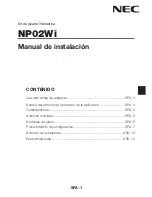 Preview for 61 page of NEC NP-UM330W Series Installation Manual