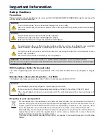 Preview for 3 page of NEC NP600 Series User Manual