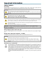 Preview for 3 page of NEC NP610 Series User Manual