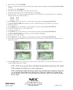 Preview for 4 page of NEC UX5000 Adjustment Instructions