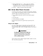 Preview for 24 page of NEC VERSA NOTE Manual