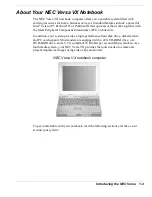 Preview for 12 page of NEC VERSA VX Manual