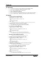 Preview for 32 page of NEC XN120 Vision Feature Manual