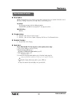 Preview for 71 page of NEC XN120 Vision Feature Manual