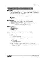 Preview for 99 page of NEC XN120 Vision Feature Manual