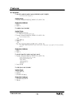 Preview for 168 page of NEC XN120 Vision Feature Manual