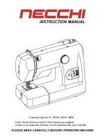 Necchi Vigorelli M220 Instruction Manual preview