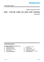 Preview for 1 page of Nederman 42451002 Instruction Manual