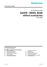 Preview for 1 page of Nederman Ab570 Instruction Manual