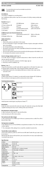 Preview for 2 page of nedis ACAM11BK User Manual